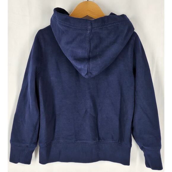 POLO RALPH LAUREN BLUE FULL ZIP HOODIE – TODDLER SIZE 5 - COTTON BLEND - Picture 3 of 11